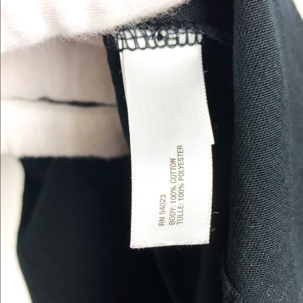 Gap Black Mesh Trim Ruffle Tank - Picture 6 of 7